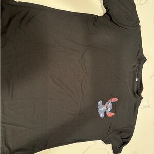 stitch black T shirt